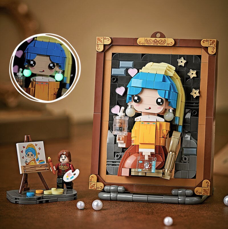 Caricature Famous Paintings Micro Building Blocks