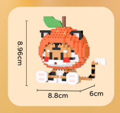 Cat and Tiger Onesie Nano Building Blocks