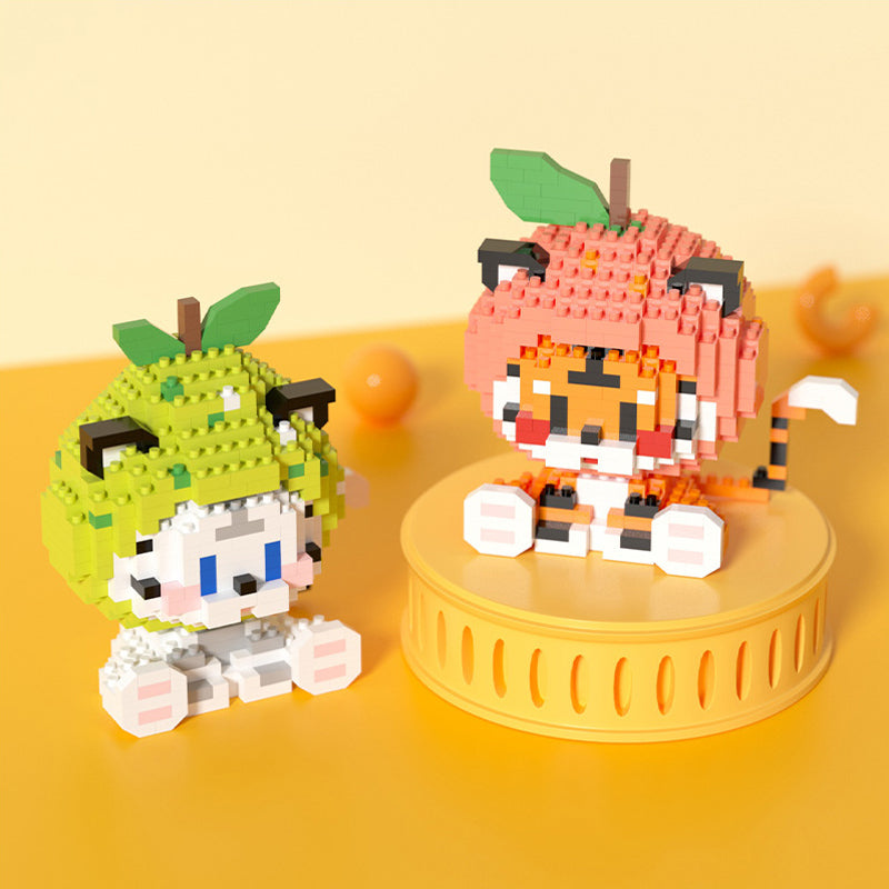 Cat and Tiger Onesie Nano Building Blocks