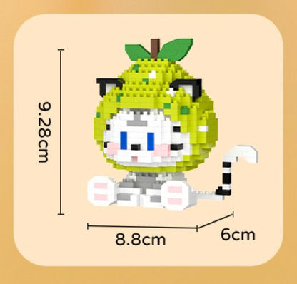 Cat and Tiger Onesie Nano Building Blocks