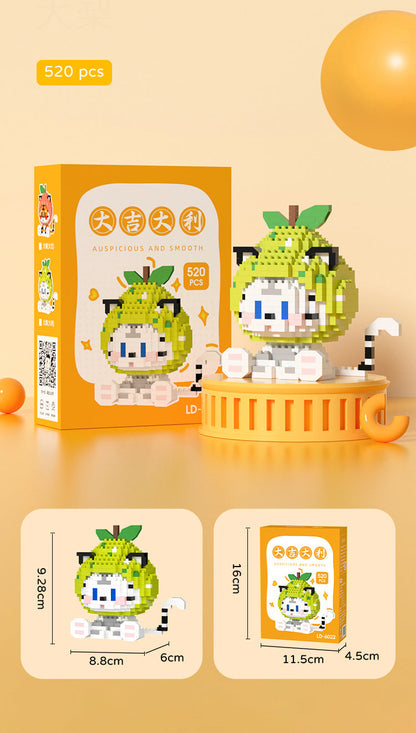 Cat and Tiger Onesie Nano Building Blocks