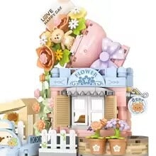 Cat Taiyaki Flower Cafes Foldable Micro Building Set Collection