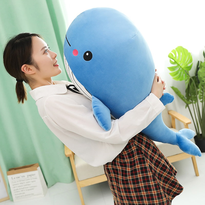 Cheerful Chonky Plumpy Pink Blue Whale
