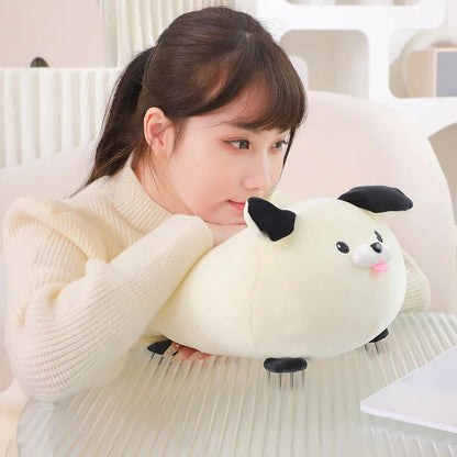 Cheerful White Brown Dog Plushies