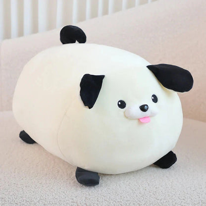 Cheerful White Brown Dog Plushies