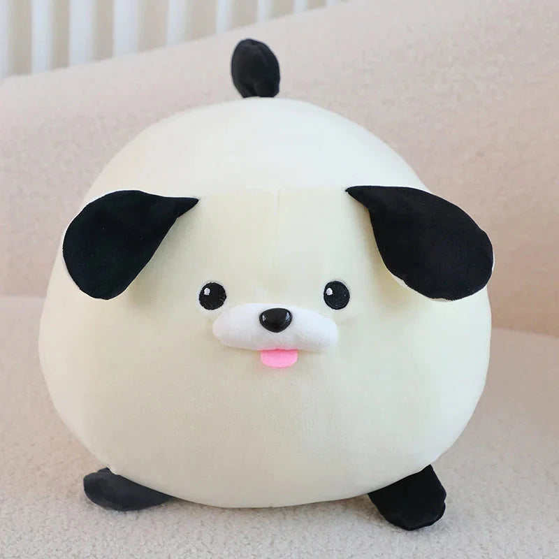 Cheerful White Brown Dog Plushies