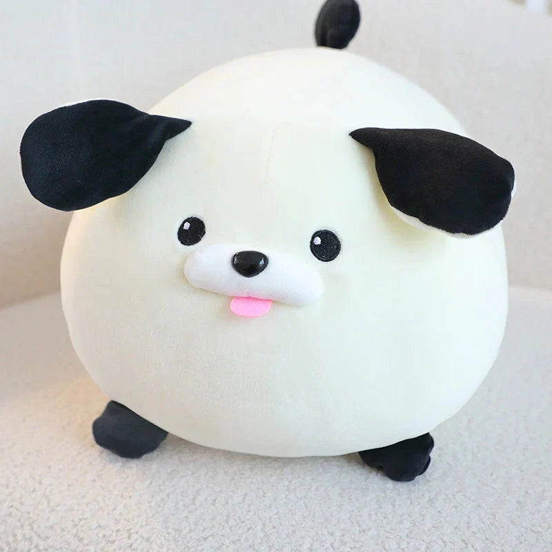 Cheerful White Brown Dog Plushies