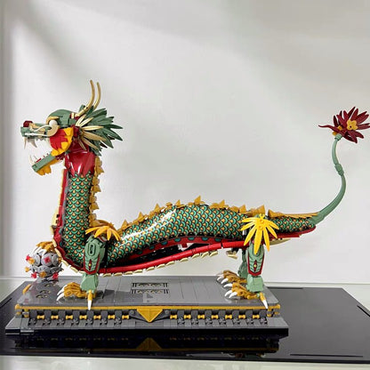 Chinese Dragon Statue Nano Building Blocks