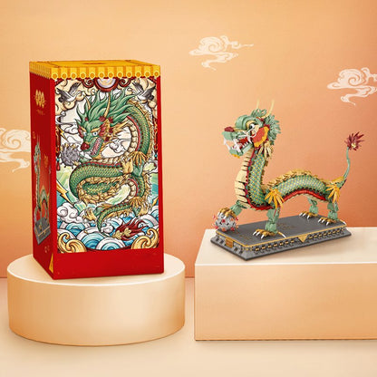 Chinese Dragon Statue Nano Building Blocks