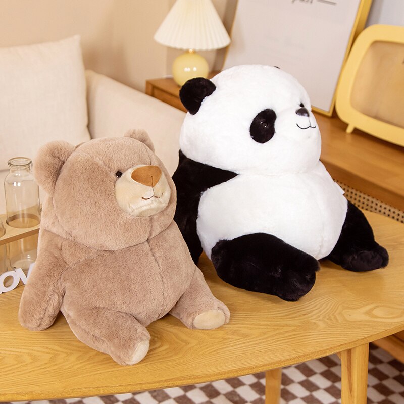 Chonky Fat Bear Panda Polar Bear Plushies