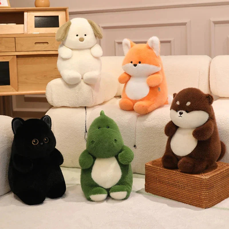 Chonky Fuzzy Animal Plush Friends