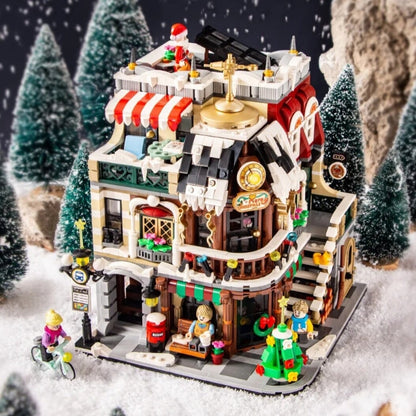 Christmas Cafe Shop Nano Building Block