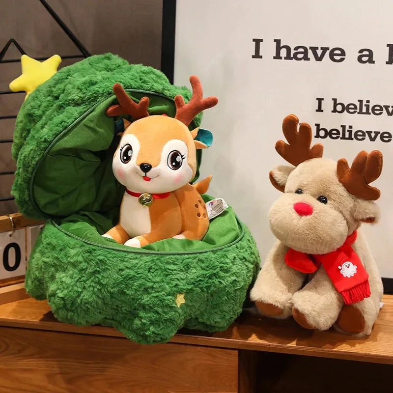 Christmas Tree Santa Rudolph Plushie Collection