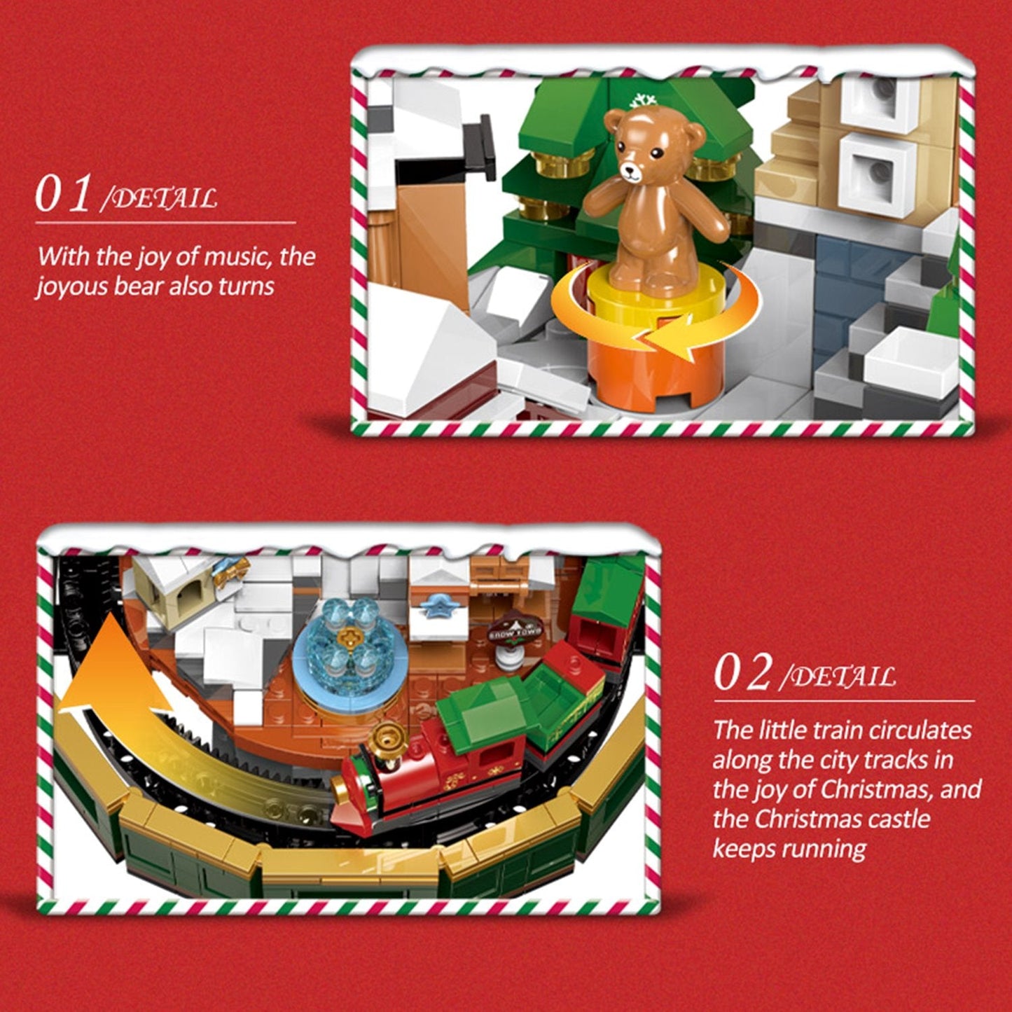 Christmas Village Rotating Mechanics Building Sets