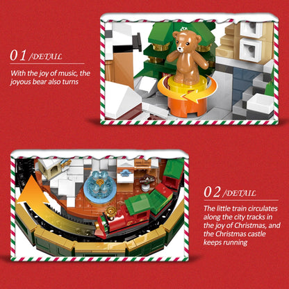 Christmas Village Rotating Mechanics Building Sets