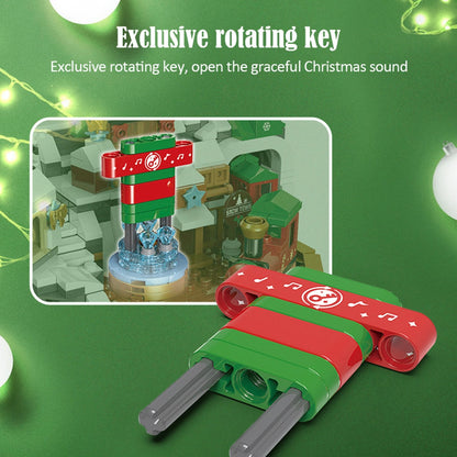 Christmas Village Rotating Mechanics Building Sets