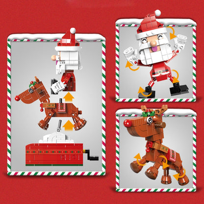 Christmas Village Rotating Mechanics Building Sets
