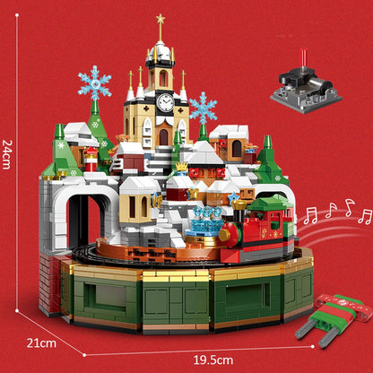 Christmas Village Rotating Mechanics Building Sets