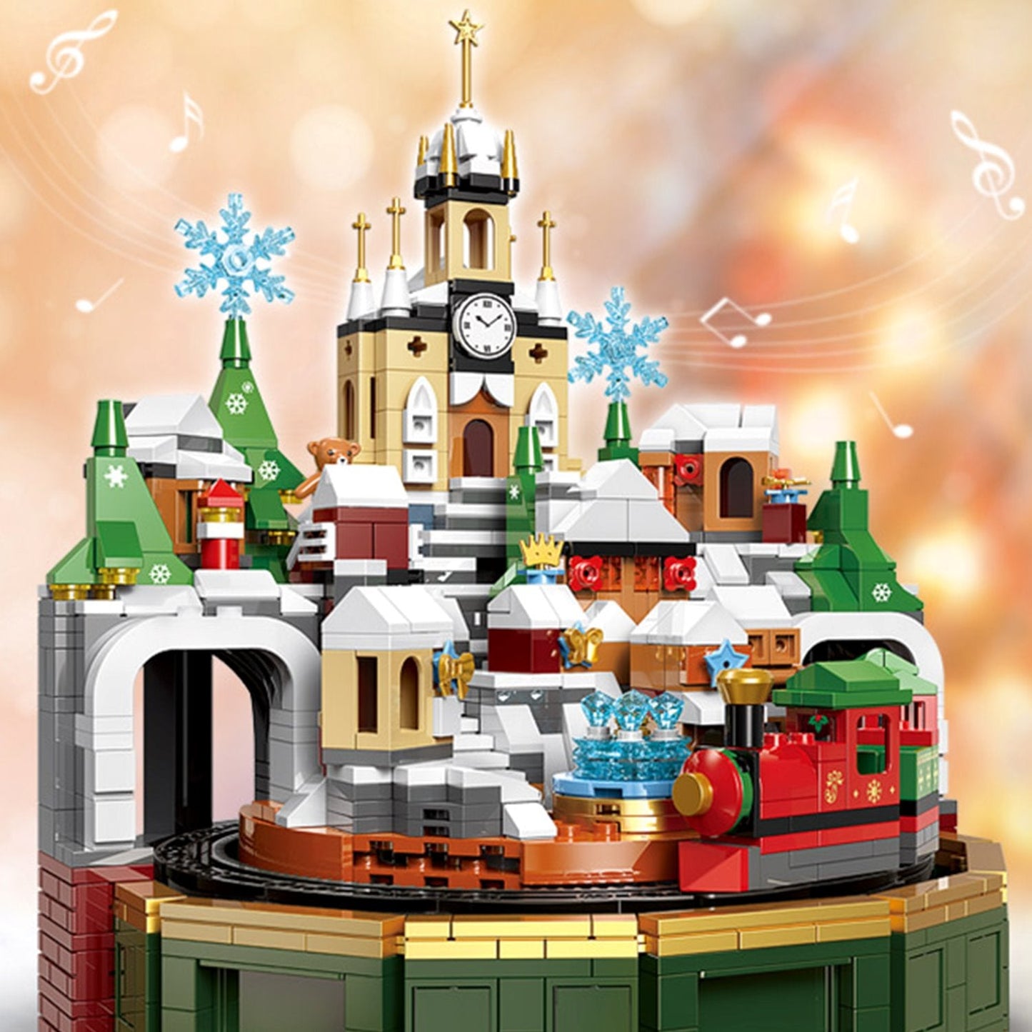 Christmas Village Rotating Mechanics Building Sets