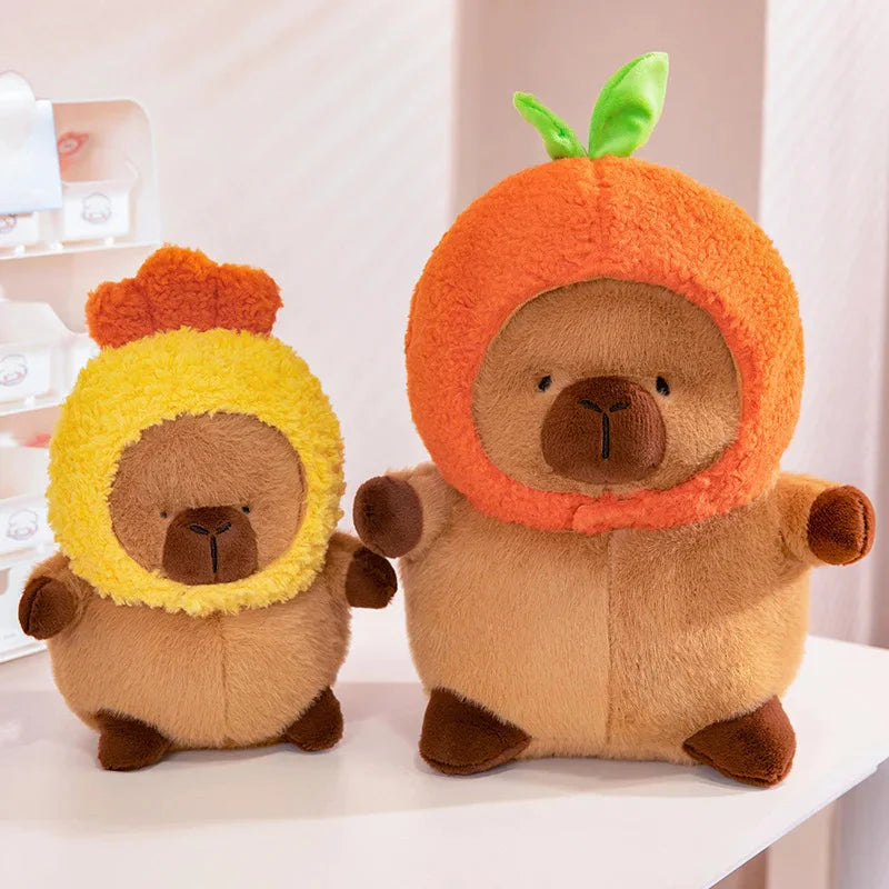 Chubby Capybara Plushie With Hat