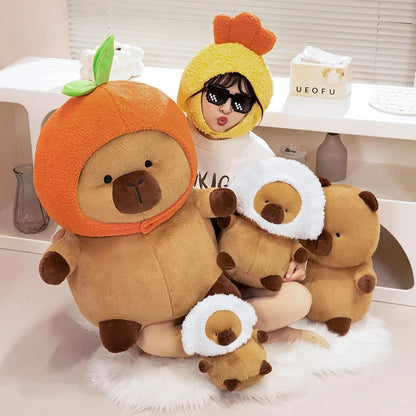 Chubby Capybara Plushie With Hat