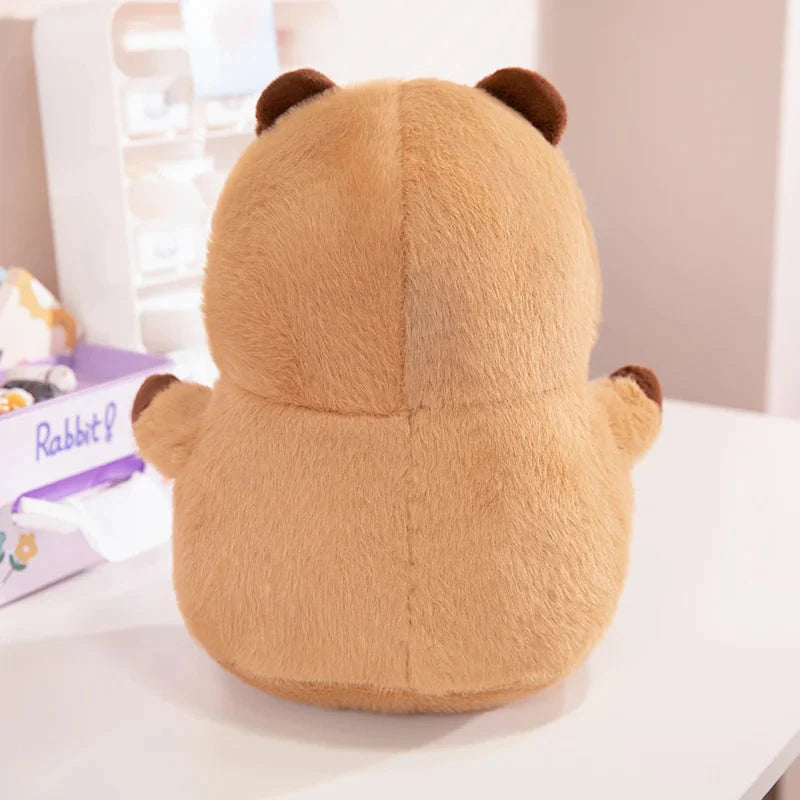 Chubby Capybara Plushie With Hat