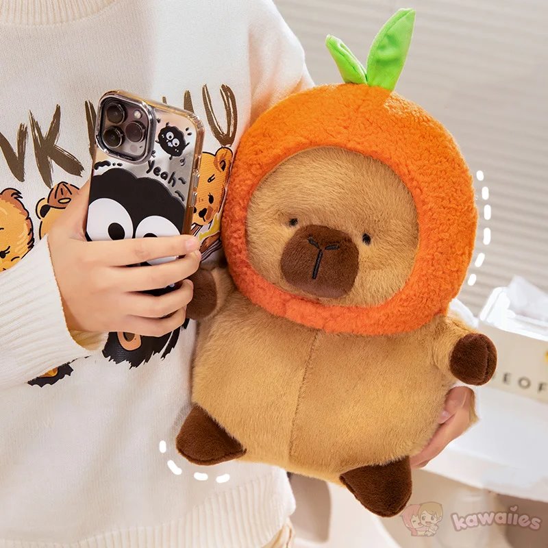 Chubby Capybara Plushie With Hat