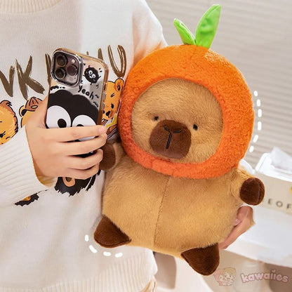 Chubby Capybara Plushie With Hat