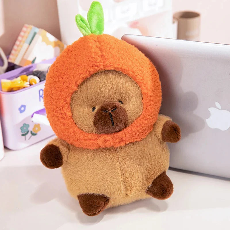 Chubby Capybara Plushie With Hat