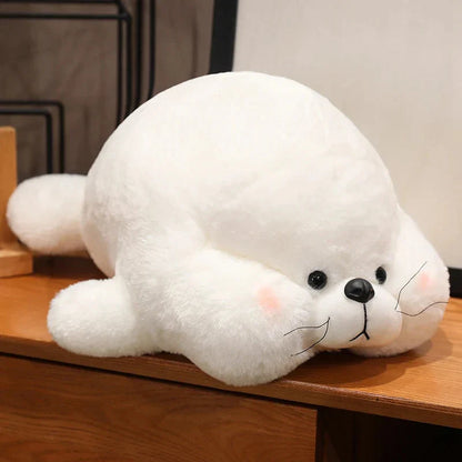 Chubby Cheeks White Grey Seal