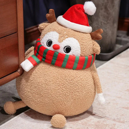 Chubby Christmas Tree Reindeer Santa Snowman Plushies
