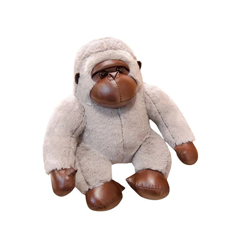 Chunky Black Silver Gorilla Ape Plushies