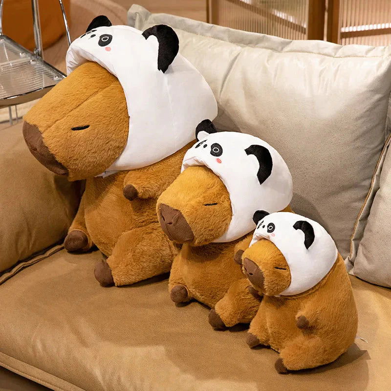 Chunky Kawaii Capybara Plush with Hat