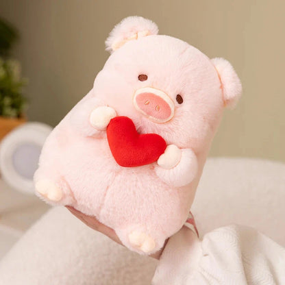 Chunky Love Heart Piggy Plushie