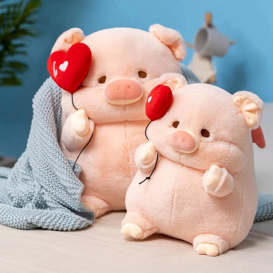 Chunky Love Heart Piggy Plushie