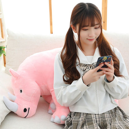 Colorful Cuddly Rhino Plushies