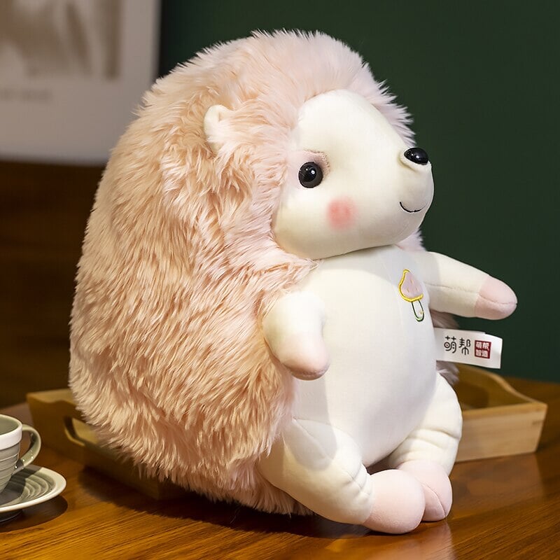 Colorful Sitting Hedgehog Family Plushies