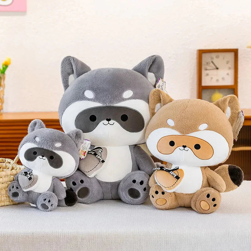 Coonie and Goonie the Raccoon Plushie Buddies
