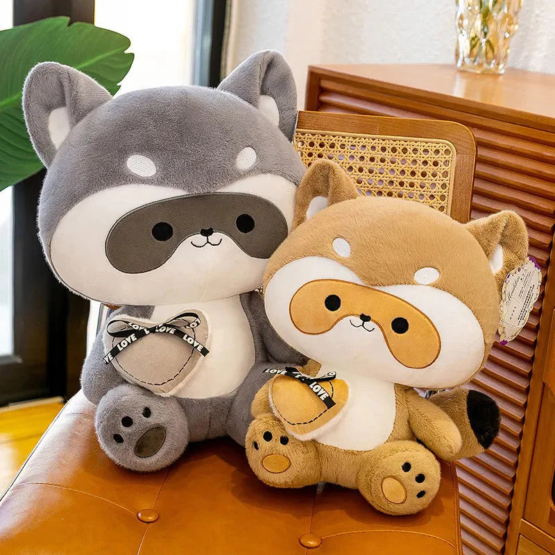 Coonie and Goonie the Raccoon Plushie Buddies