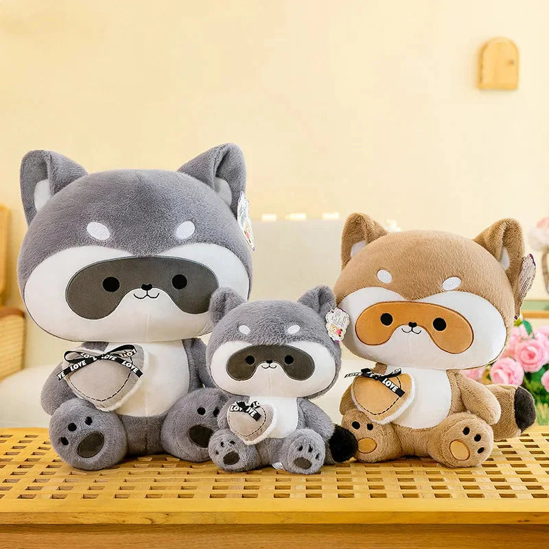 Coonie and Goonie the Raccoon Plushie Buddies