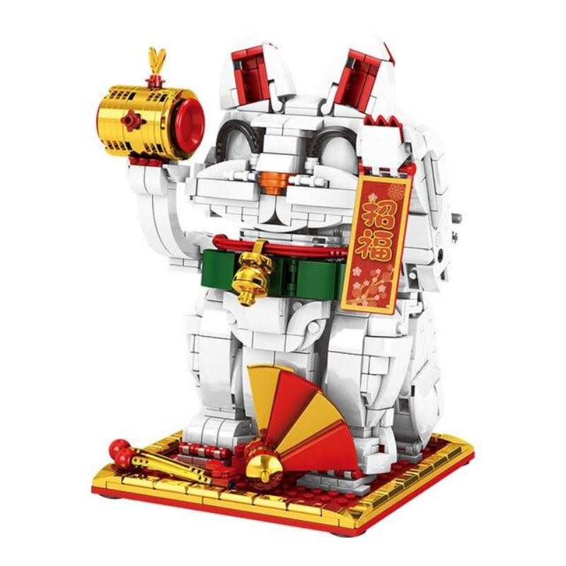 Japanese Lucky Cat Building Blocks
