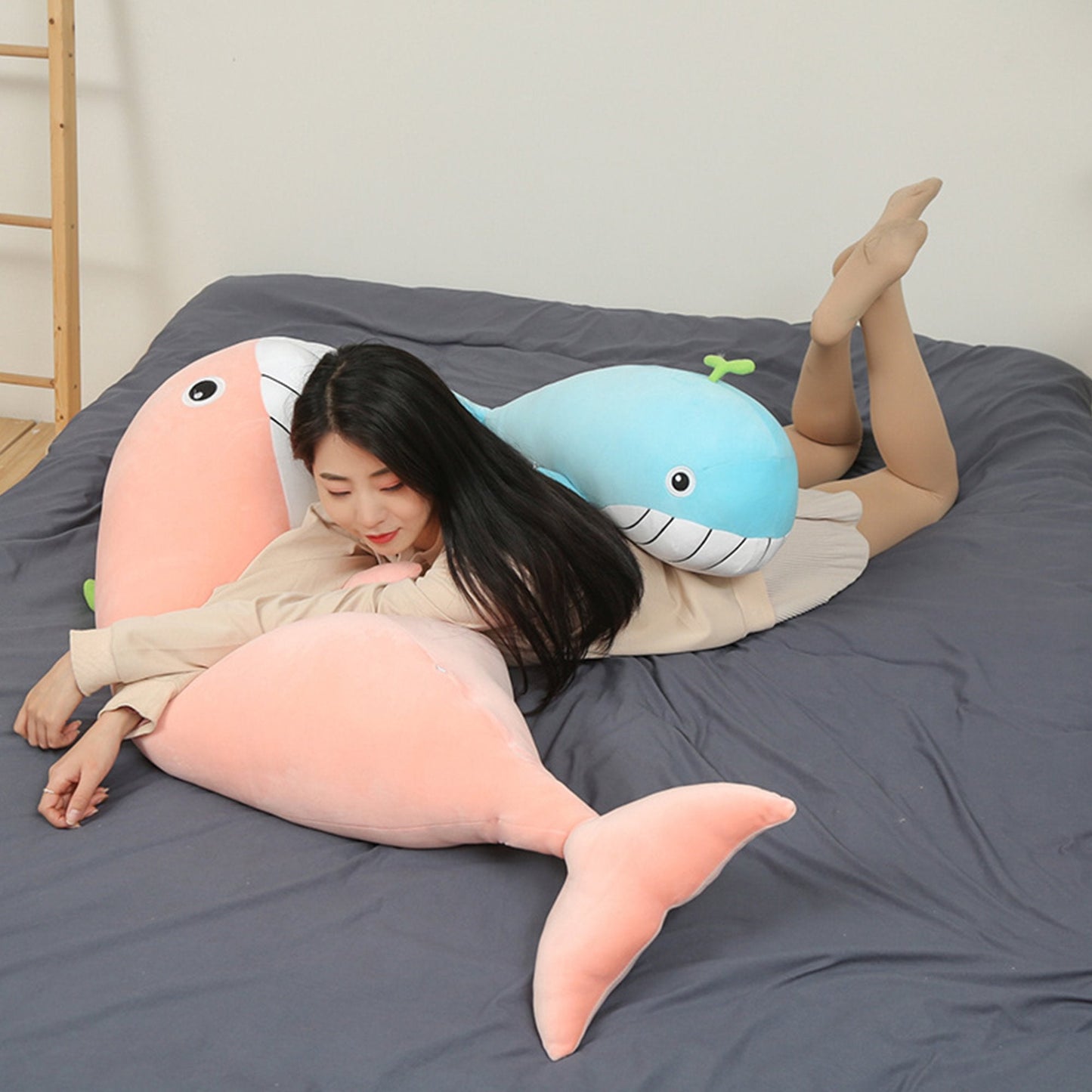 A Pod of Cuddly Whale Plushies
