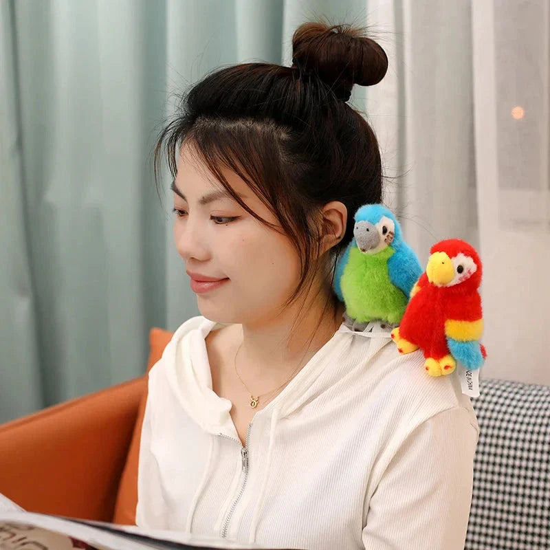 Cute and Colourful Parrot Plushie