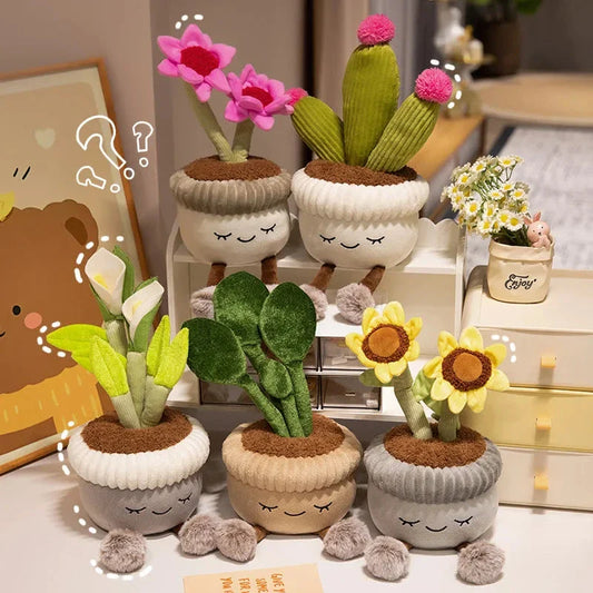 Cute Cactus Flower Plant Plushie