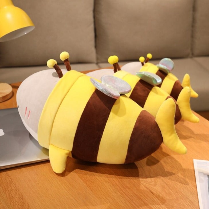 Cute Chonky Half Shark Half Bee Plushie
