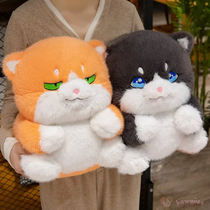 Cute Chubby Gray Ginger Cat Plushies