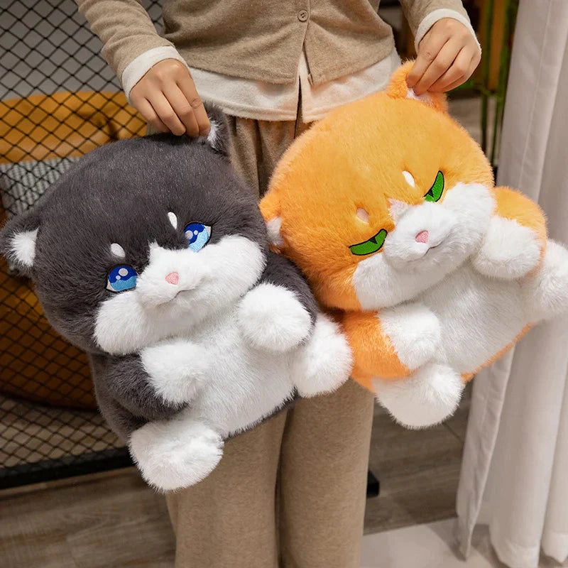 Cute Chubby Gray Ginger Cat Plushies