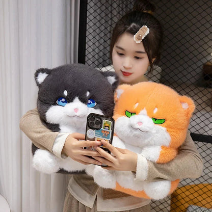 Cute Chubby Gray Ginger Cat Plushies