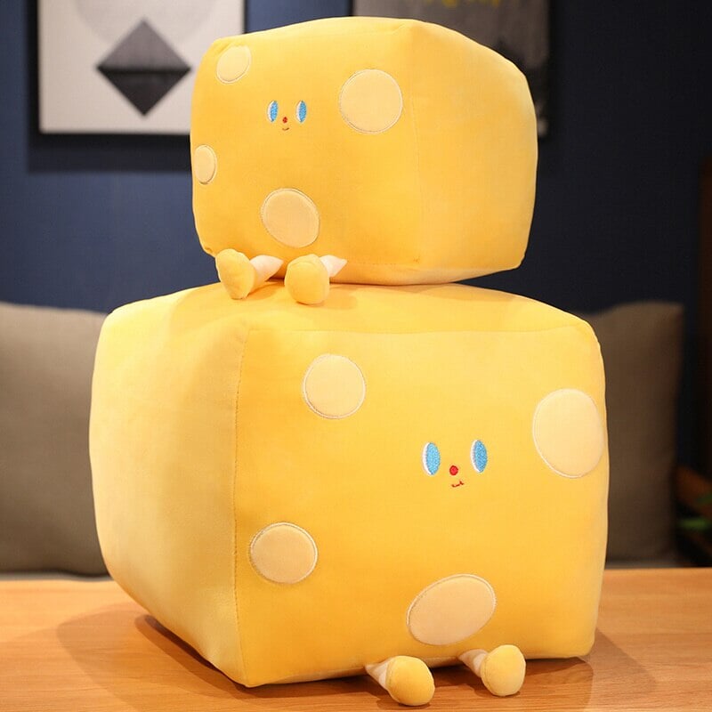 Cute Cube Cheese Block Plushie