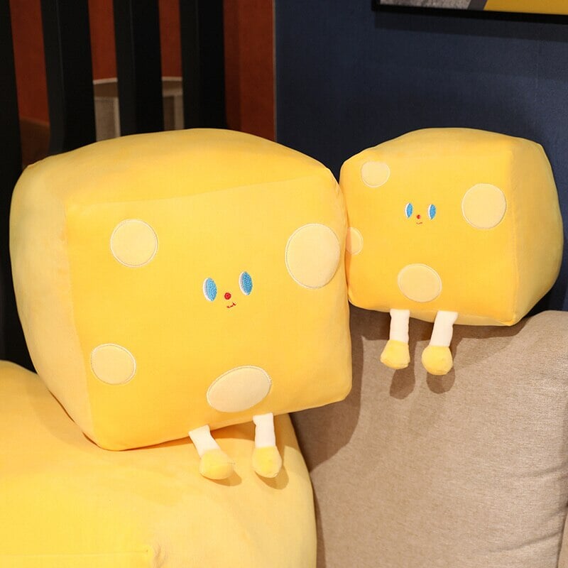 Cute Cube Cheese Block Plushie